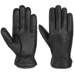 stetson deer cashmere leather gloves men black 10