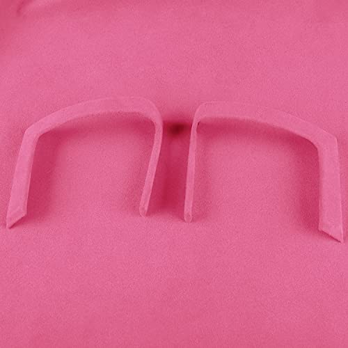 Toworldit Alcantara + ABS Material Dashboard Air Conditioning Outlet Vent Trim Cover Compatible with BMW Mini Cooper F55 F56 F57 2014-2020 (Pink)