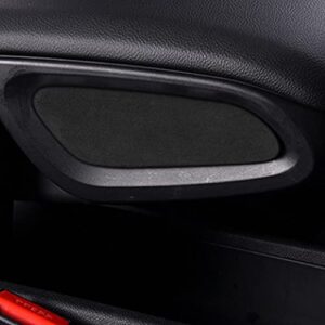 Toworldit Alcantara + ABS Material Center Console Armrest Box L/R Cover Trim Sticker Compatible with BMW Mini Cooper F60 2018-2020 (Black Gray)