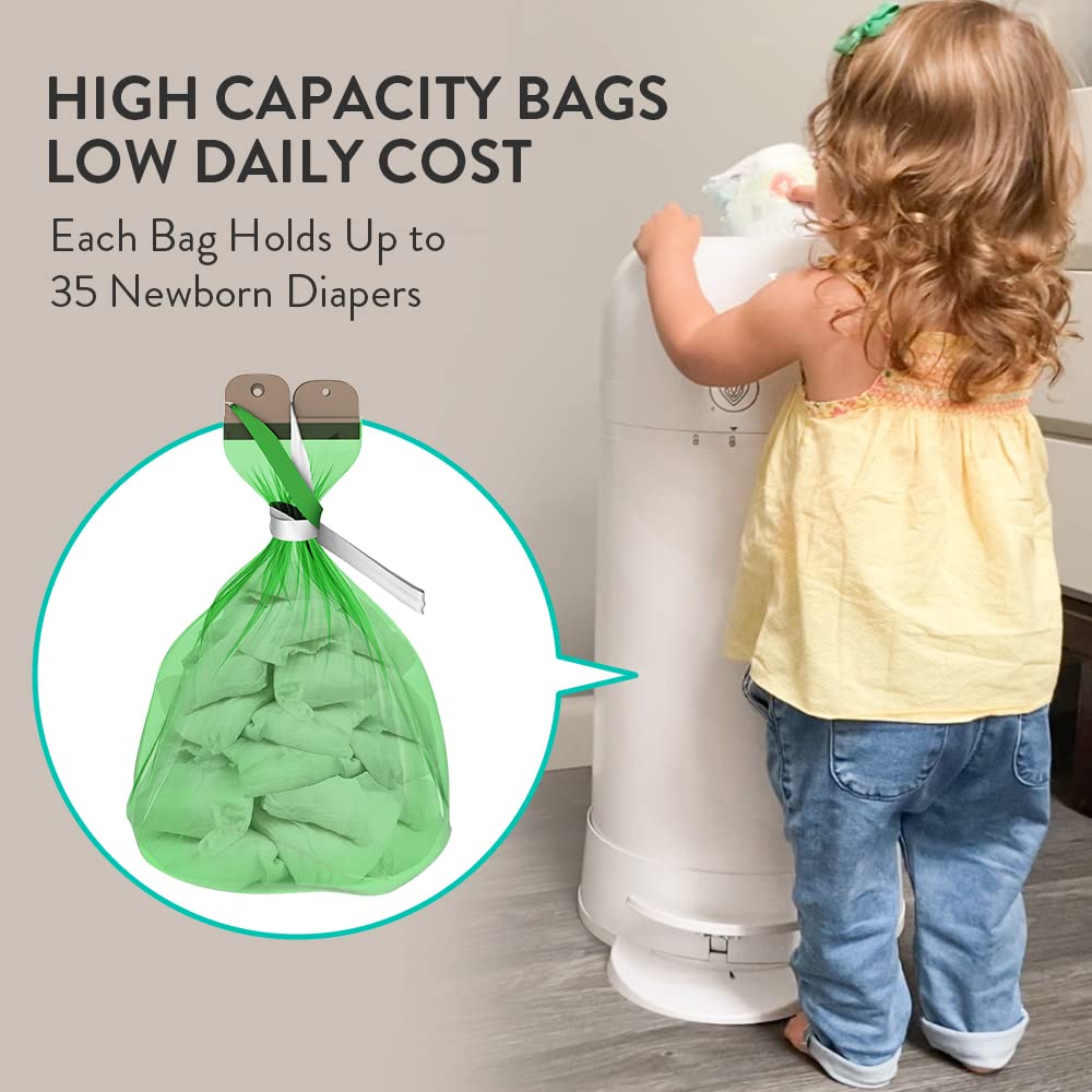 Prince Lionheart My Twist’R Diaper Pail Made in USA with Refill Bags Included - Hands Free Patented Design Completely Eliminates Odors - Easy to Use, Customize to Match Nursery