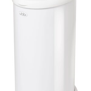 Ubbi Steel Diaper Pail and OXO Tot Perfect Pull Wipes Dispenser - Gray