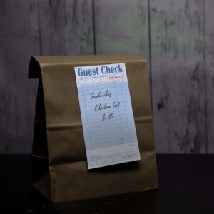 ESSENTIAL Guest Check Books 3.5" x 6.75", 500 Sheets Server Note Pads and Waitress Order Books with Bottom Receipt (10 Books)
