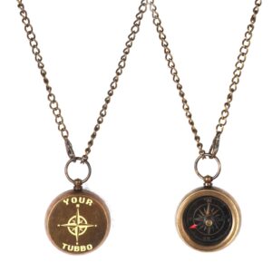 PORTHO Your Tubbo Your Tommy Compass Necklace, Friendship Love Pendent Compass, Your Tubbo Compass Locket Mine-Craft, mcyt, mine-craft love, 2d games lover