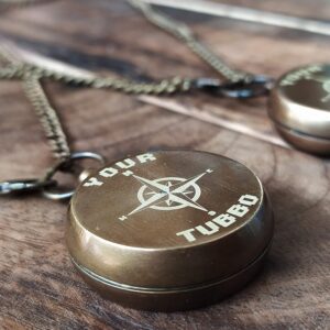 PORTHO Your Tubbo Your Tommy Compass Necklace, Friendship Love Pendent Compass, Your Tubbo Compass Locket Mine-Craft, mcyt, mine-craft love, 2d games lover