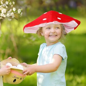 NUOBESTY Mushroom Hat Cosplay, Creative Plush Decorative Costume Funny Hat, Kids Novelty Hat Costume Accessory for or Adults