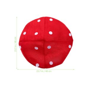 NUOBESTY Mushroom Hat Cosplay, Creative Plush Decorative Costume Funny Hat, Kids Novelty Hat Costume Accessory for or Adults