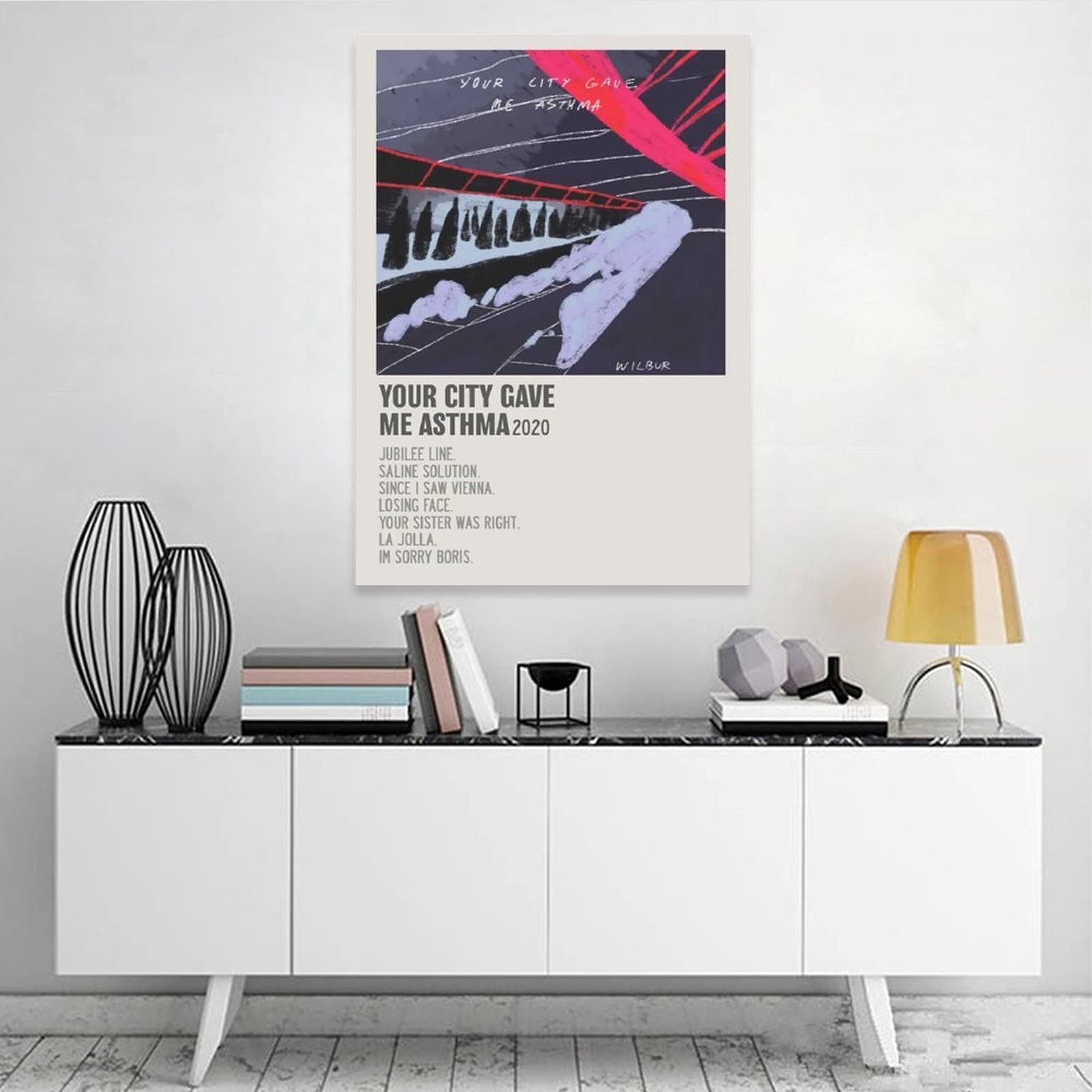 Your City Gave Me Asthma by Wilbur Soot Canvas Poster Bedroom Decor Sports Landscape Office Room Decor Gift Unframe-style112×18inch(30×45cm)