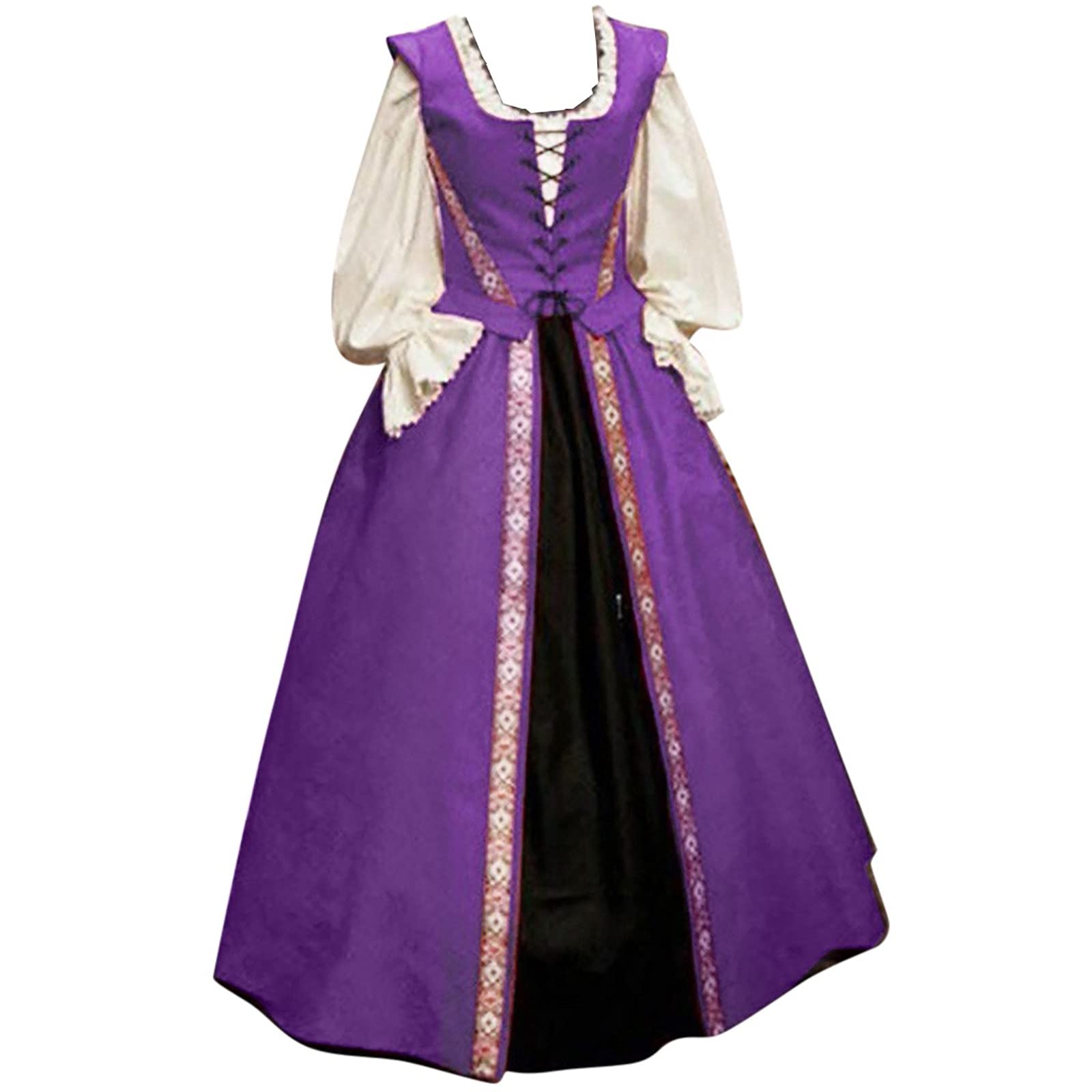 Medieval Costume For Women,Womens Witch Costumes Adult,Dsmp,Female Halloween Costume,Halloween Overalls Women,Medieval Renaissance Dress For Women