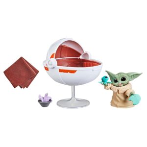 STAR WARS The Bounty Collection Grogu’s Hover-Pram Pack The Child Collectible 2.25-Inch-Scale Figure with Accessories, Kids Ages 4 and Up,Multi-Colored,Standard,F2854