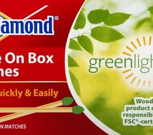 Diamond Greenlight Strike on Box Matches, 300 Count, 3 Pack