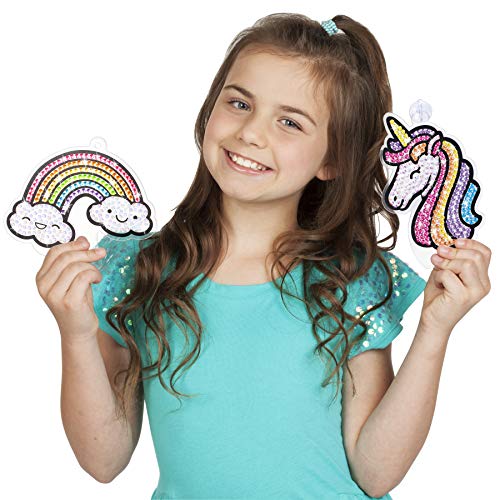 Creativity for Kids Big Gem Diamond Painting Kits: Magical Stickers and Suncatcher DIY Kit - Diamond Art for Kids, Unicorn Gifts for Girls Ages 6-8+