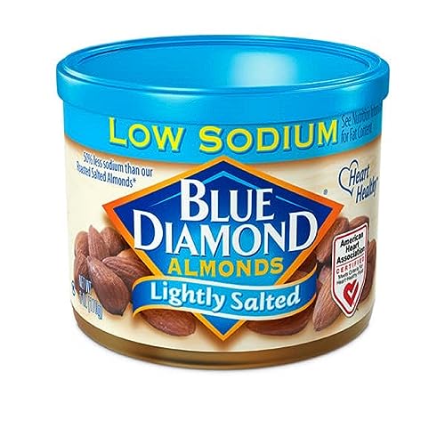 Blue Diamond Almonds, Lightly Salted, Low Sodium, 6 Ounce