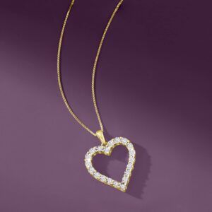 Ross-Simons 0.30 ct. t.w. Diamond Heart Pendant Necklace