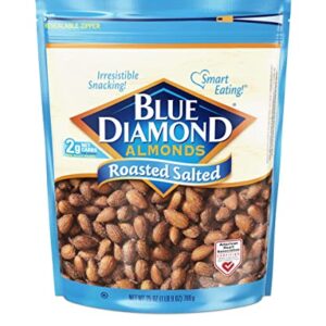 Blue Diamond Almonds Roasted Salted Snack Nuts, 25 Oz Resealable Bag (Pack of 1)