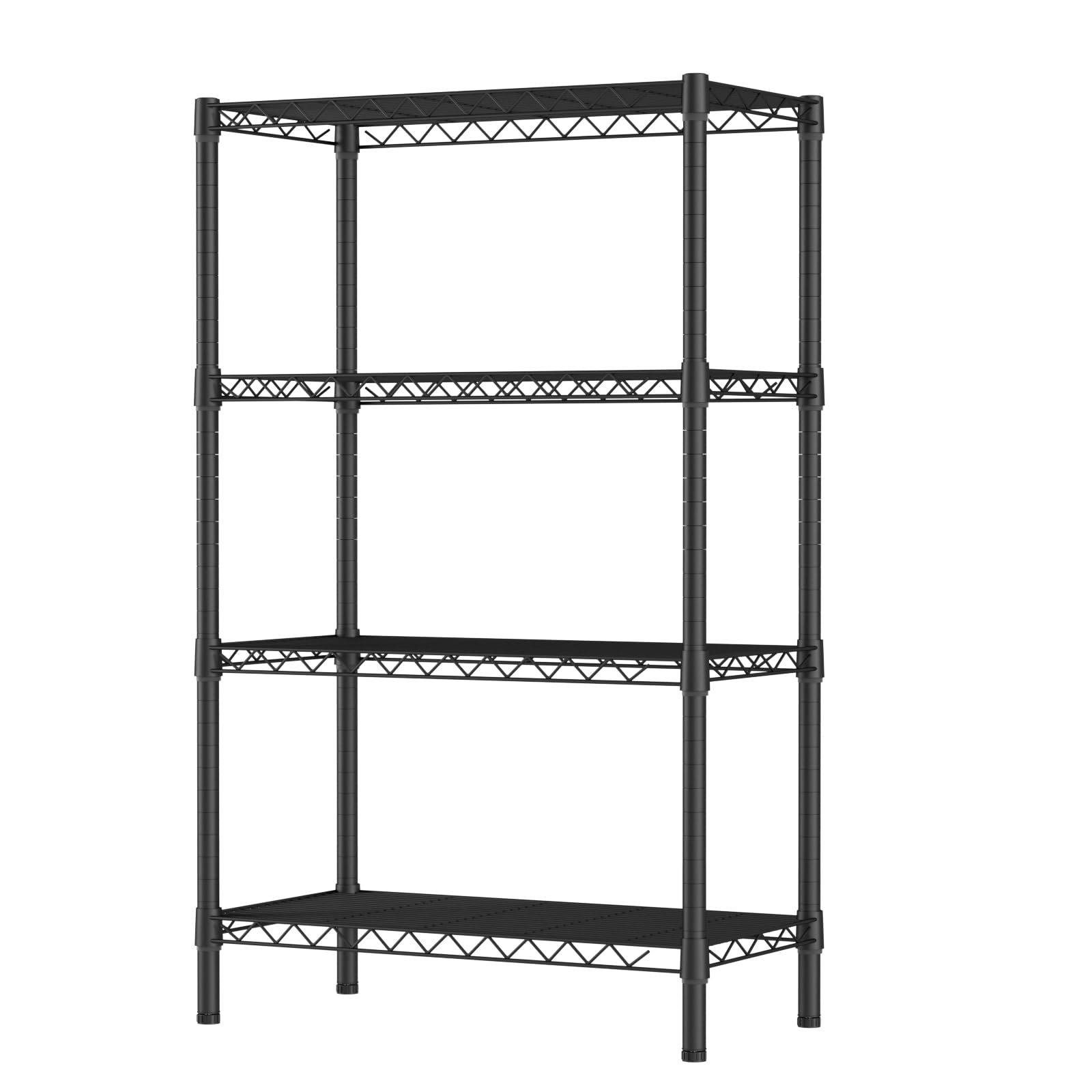 SINGAYE 4 Shelves Wire Storage Shelf 1400LBS Heavy Duty Storage Shelving Unit,Metal Organizer Wire Rack 36" W x 18" Dx 59" H Black