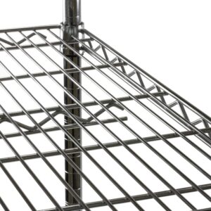 Shelving Inc. 8" d x 30" w Chrome Wire Shelving with 3 Tier Shelves, Weight Capacity 800lbs Per Shelf