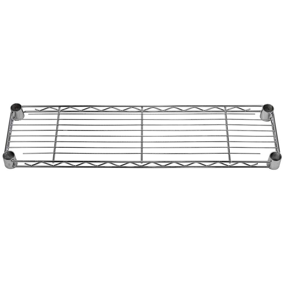 Shelving Inc. 8" d x 30" w Chrome Wire Shelving with 3 Tier Shelves, Weight Capacity 800lbs Per Shelf