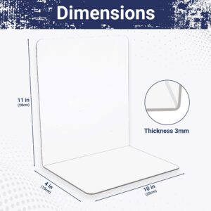 True 4U Acrylic Shelf Dividers for Closet Organization: 4 Pack Tall Durable Clear Shelves Moveable, Ideal for towels, clothes, purses, divider for any shelf in any room 10"X4"x11"