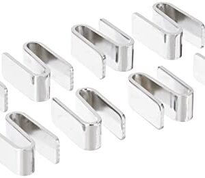 Akro-Mils AKRO-MILS AWSHOOK8PK -Connecting S Hook for Chrome Wire Shelf System - Pack of 8(Pack of 8)