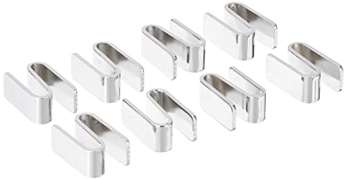Akro-Mils AKRO-MILS AWSHOOK8PK -Connecting S Hook for Chrome Wire Shelf System - Pack of 8(Pack of 8)
