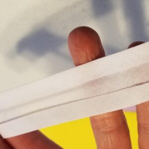 Mangocore Cotton Bias bindnig Tape,Size: 25mm, Width:1",2.5cm,30yds, DIY Garment Accessories wholesales (White)