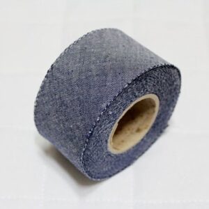Bias Tape Binding Pre Dyeing Cotton Trim 4cm Solid Bias Cut (Denim Blue)
