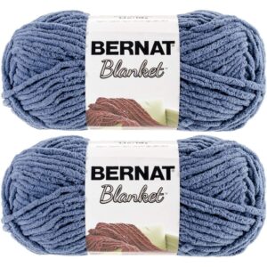 bernat blanket big ball yarn (2-pack) country blue 161110-10106