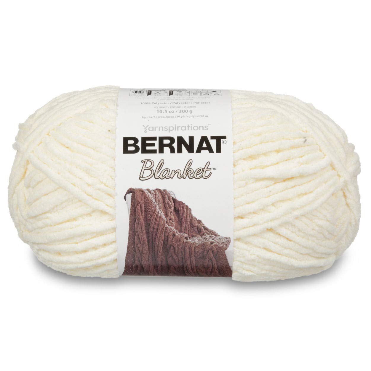 Bernat Blanket Big Ball Yarn (10006) Vintage White