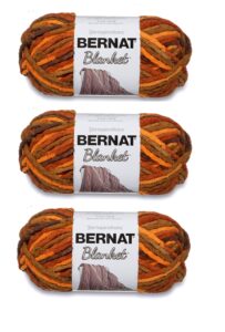 bernat blanket yarn (3-pack) fall leaves 161200-555