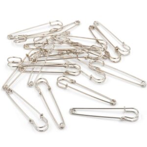 Honbay 20PCS 3Inch Heavy Duty Extra Large Safety Pins for Blankets, Skirts, Kilts, Crafts (Silver)