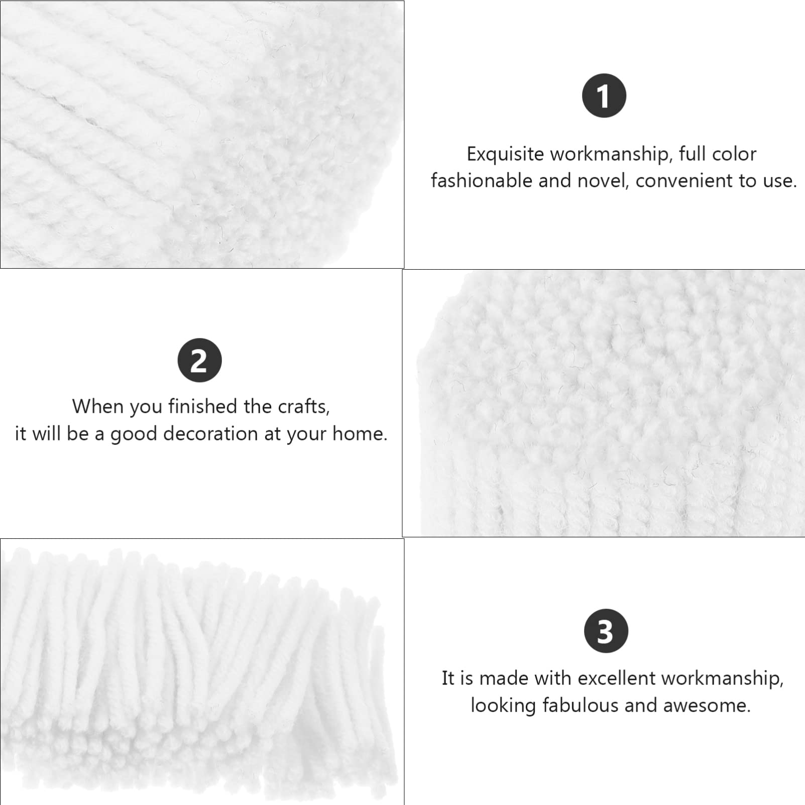 Embroidery Kit Embroidery Kit Latch Hook Yarn Pre- Cut Rug Yarn 10Rolls Knitting Crafts Yarn Soft Crochet Yarn for Making Blankets White Green Rug Green Rug