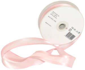 inastri acetate satin bias binding 25/5/5mm colour pink 2075