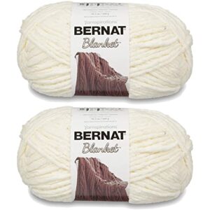 bernat blanket big ball yarn (2-pack) vintage white 161110-10006