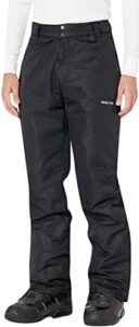 arctix men's essential snow pants, black, medium