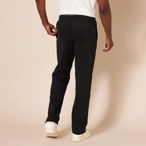 Amazon Essentials Men's Fleece Sweatpant (Available in Big & Tall), Black, Medium
