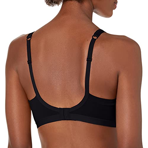 Warner's Women's Blissful Benefits Underarm-Smoothing with Seamless Stretch Wireless Lightly Lined Comfort Bra RM3911W, Black, XL