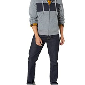 Amazon Essentials Men's Full-Zip Fleece Hoodie (Available in Big & Tall), Black Grey Heather, Medium