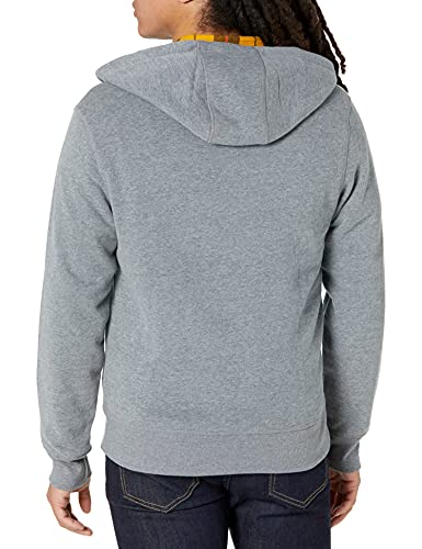 Amazon Essentials Men's Full-Zip Fleece Hoodie (Available in Big & Tall), Black Grey Heather, Medium