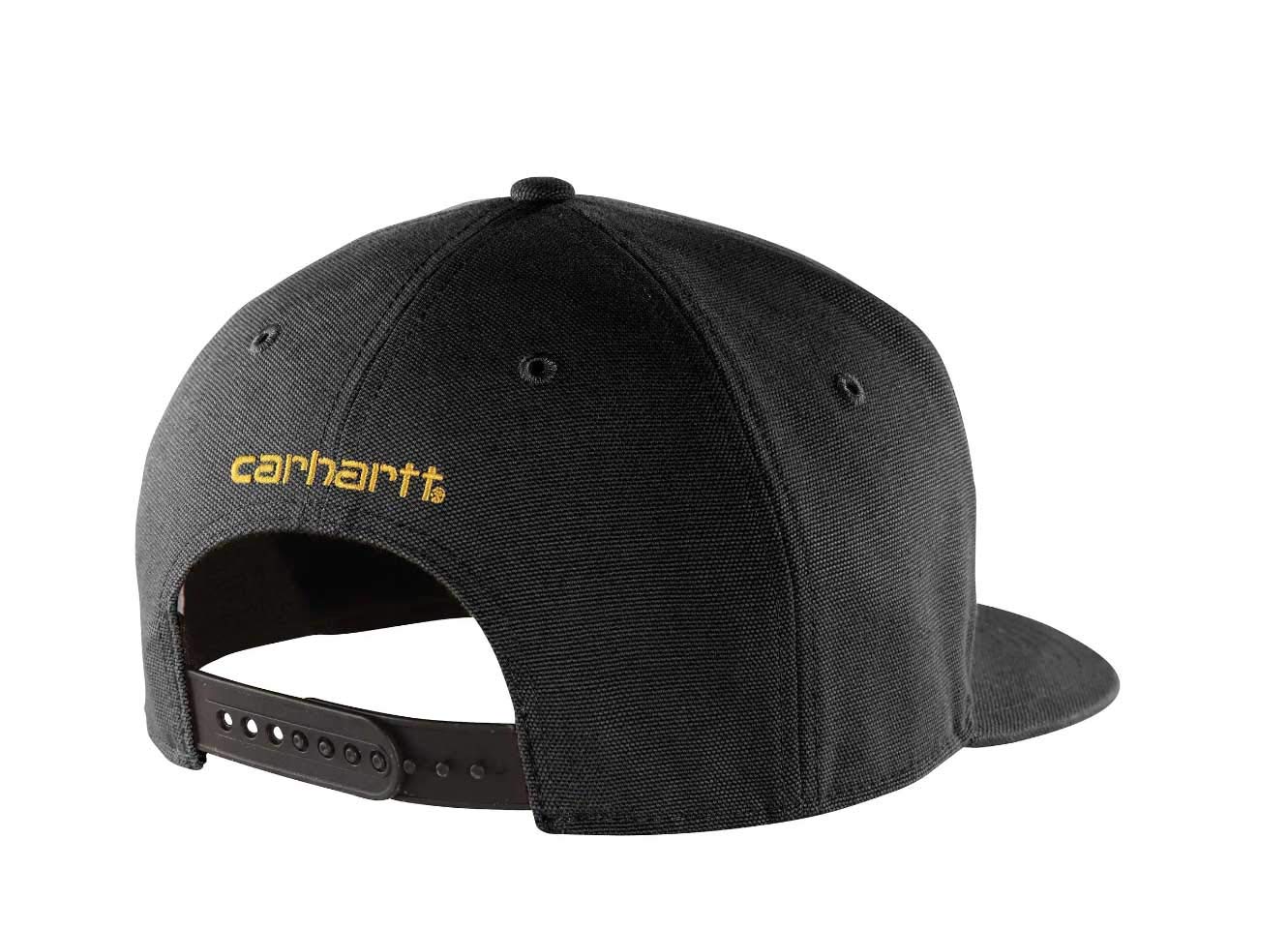 Carhartt Men's 100 Percent Cotton Duck Moisture Wicking Fast Dry Ashland Cap,Black,One Size