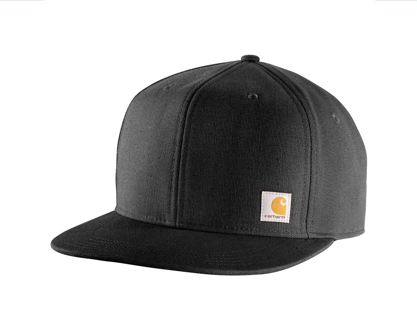 Carhartt Men's 100 Percent Cotton Duck Moisture Wicking Fast Dry Ashland Cap,Black,One Size