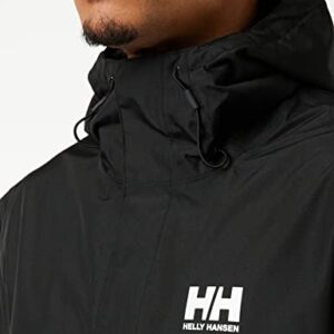 Helly Hansen Men's Seven J Waterproof Windproof Breathable Rain Jacket, 992 Black, XX-Large