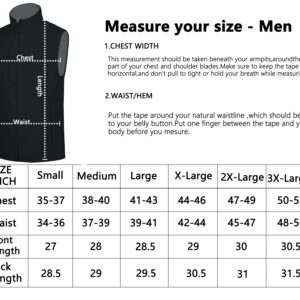 fit space Men's Lightweight Vest Softshell Sleeveless Windproof Jacket with Zipper Pocket Cycling Travel Hiking Running Golf (Black,Small)