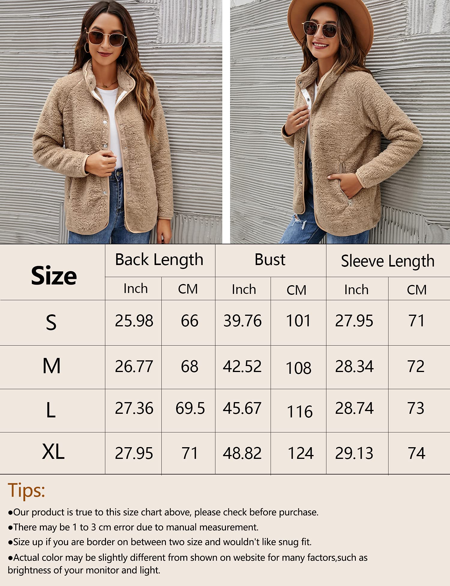 Micoson Cardigan for Women Oversized Fuzzy Fleece Long Sleeve Open Front Hooded Jacket Coat Winter Outwear with Pockets