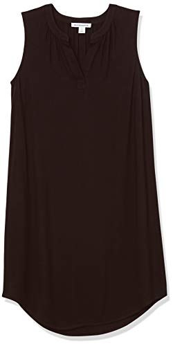 Amazon Essentials Women's Sleeveless Woven Shift Dress, Black, X-Small