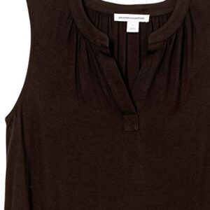 Amazon Essentials Women's Sleeveless Woven Shift Dress, Black, X-Small