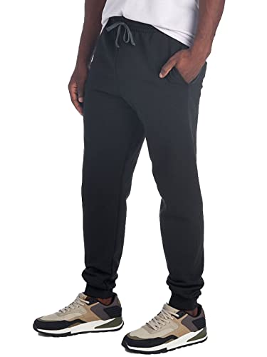 Jerzees Men's NuBlend Fleece Joggers & Sweatpants, Joggers-Black, Large