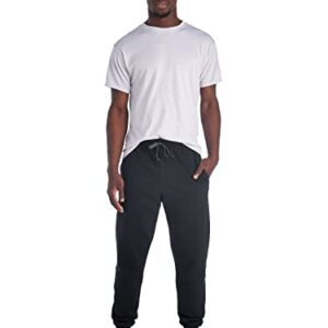 Jerzees Men's NuBlend Fleece Joggers & Sweatpants, Joggers-Black, Large