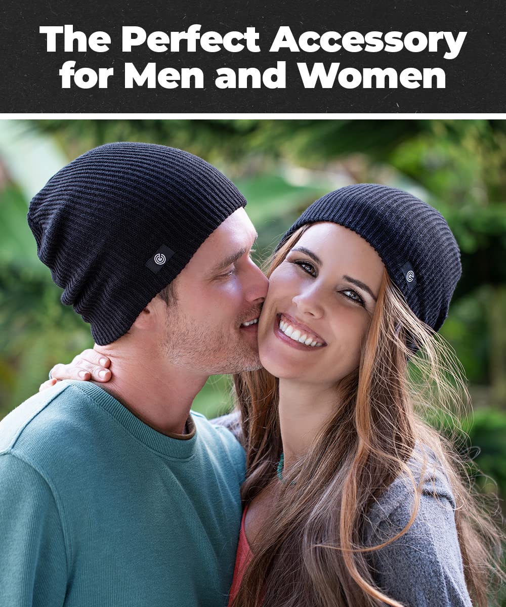 Ultra Soft Beanie for Men & Women - Warm, Comfortable & Stylish - Cozy Ribbed Knit Black