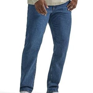 Lee Men's Big & Tall Legendary Regular Straight Jean, Pepper Stone, 44W x 29L