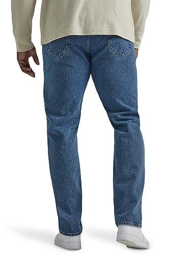 Lee Men's Big & Tall Legendary Regular Straight Jean, Pepper Stone, 44W x 29L